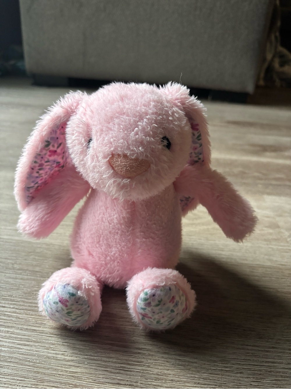 Pink Plush Bunny Stuffed Toy - Soft Cuddly Companion